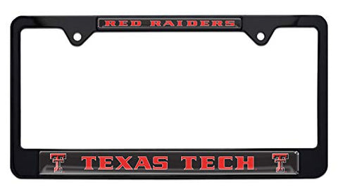 Texas Tech Red Raiders Black License Plate Frame