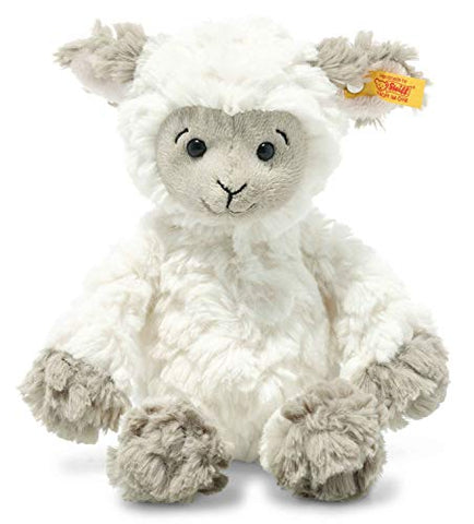 Lita Lamb, White/Taupe, 8"