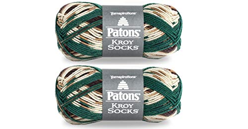 Patons Kroy Socks Yarn 1.75 oz, Woodsie