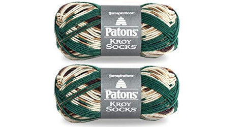 Patons Kroy Socks Yarn 1.75 oz, Woodsie