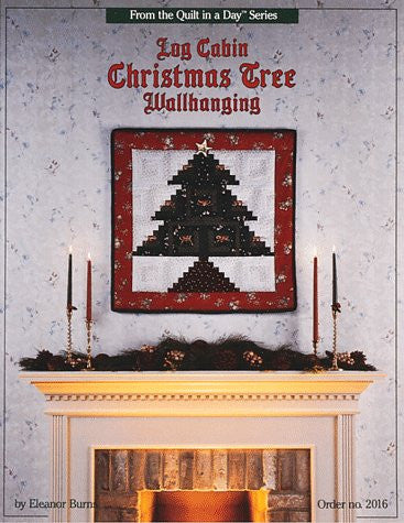 Log Cabin Christmas Tree Wallhanging