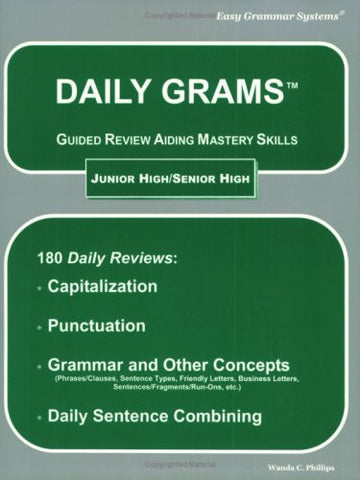 Daily Grams: Guided Review Aiding Mastery Skills JR/SR High
