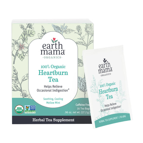 Earth Mama Organic Heartburn Tea, 16 ct