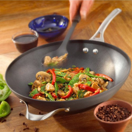 Calphalon Contemporary Nonstick 12-Inch Flat-Bottom Wok