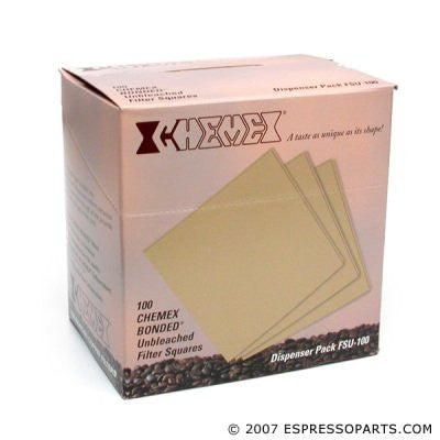 Chemex Prefolded Filter Squares, 100 per pack