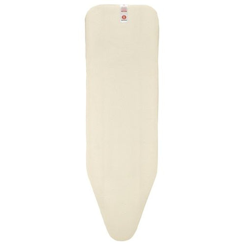 Ironing Table Covers C, 124x45 cm - Cover Cotton, 2mm Foam, Ecru