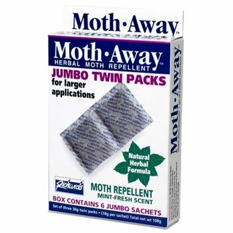 Moth Away - Herbal Jumbo Twin Pack Repellant