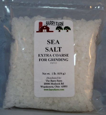 Sea Salt, 
Extra Coarse for grinding, 1 lb. bag