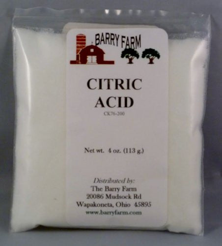 Citric Acid 	4 oz bag