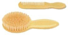 Kent Bristle Baby Brush Set Model No. BA28 - Set Includes: I Brush + 1 Comb