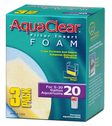Aquaclear Foam Inserts, 3-Pack