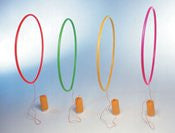 Water Gear Slalom Game Set, Four 24" Hoops and Fillable Weights