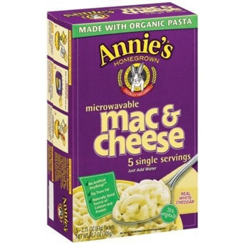 Annie's Homegrown Organic Microwave Macaroni And Cheese Single Serve 10.7 OZ