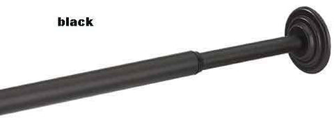 Umbra Coretto 24 to 36-Inch Decorative Tension Rod (Size: 1.8" H x 24" - 36" W x 2.2" D Color: Black)