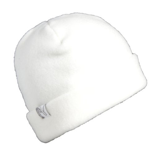 The Hat, Heavyweight Fleece Watch Cap Beanie, White