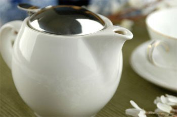 Bee House Teapot - Ceramic Teapot - White