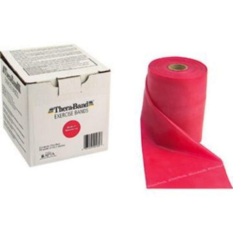 THERA-BAND® Professional Resistance Bands - 50-Yard Dispenser Box - Red / MEDIUM