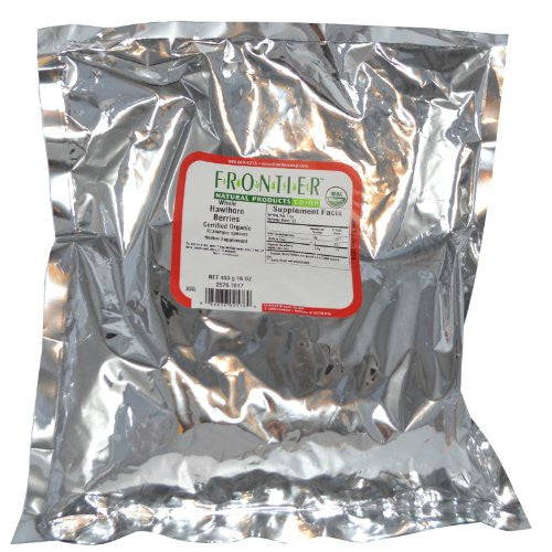 Bulk Hawthorn Berries Whole ORGANIC, 1 lb. package