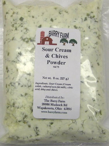 Sour Cream Powder and Chives	8 oz. Package