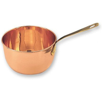 6½” Dia. Solid Copper Beating Bowl/Zabaglione Pan, 2 Qt.
