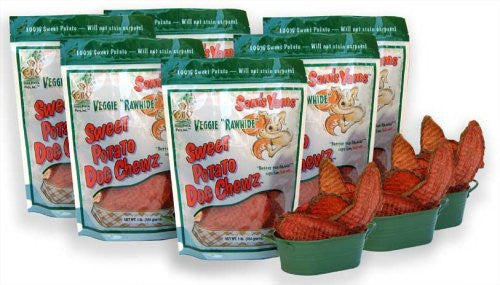 Sweet Potato Dog Chewz - 6 Pack - Value Pack Veggie Rawhide