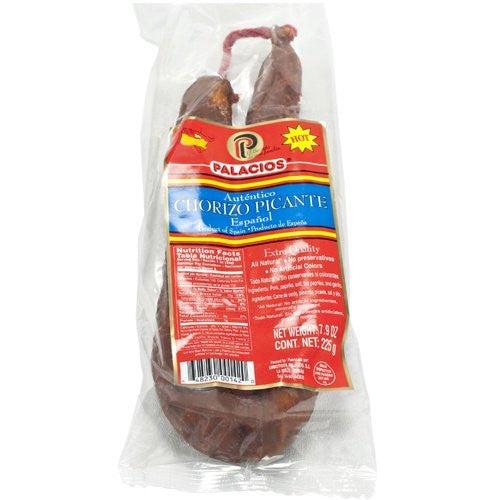 Palacios Spanish Chorizo-Dried (Hot)- 7.9oz