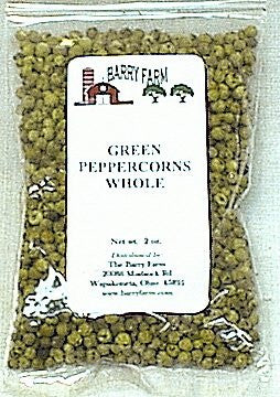 Peppercorn, Green, Whole	 2 oz. bag