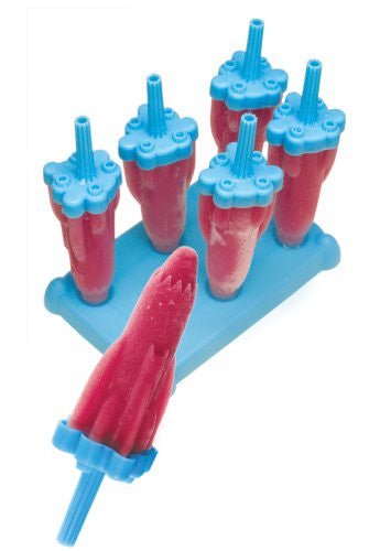 Tovolo Blue Rocket Pops - Set of 6