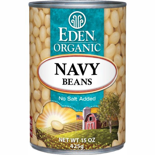 EDEN FOODS Organic Beans, Navy - 15 oz