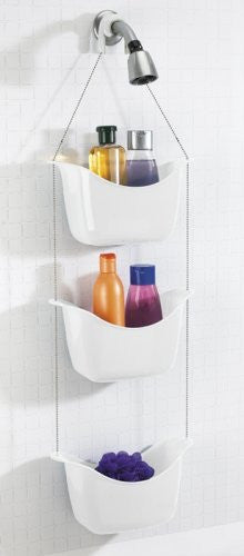 Umbra Bask Shower Caddie (Color: White/Nickel)