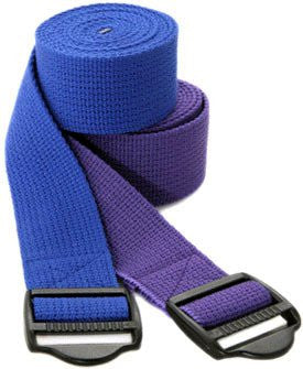 Yoga Strap - Plastic Buckle - 8 Feet - Black