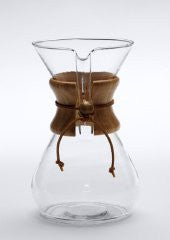 Chemex 8 Cup Coffeemaker with wood collar and tie