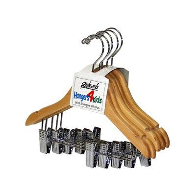 Imperial Juvenile Shirt/Coat Hanger w/ Clips set/5