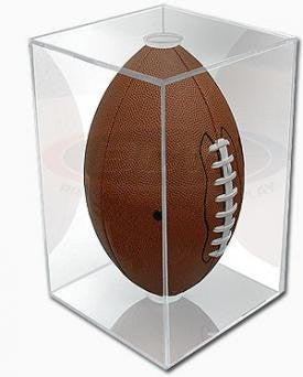 NFL - NCAA BallQube Football Holder Sports Memorabilia Display Case