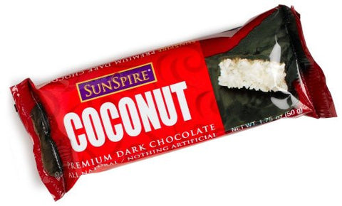 Coconut Dark Chocolate Bar 1.75 OZ (Pack of 12)