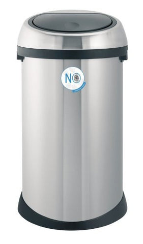 Touch Bin 50 liter - Matte Steel Fingerprint Proof