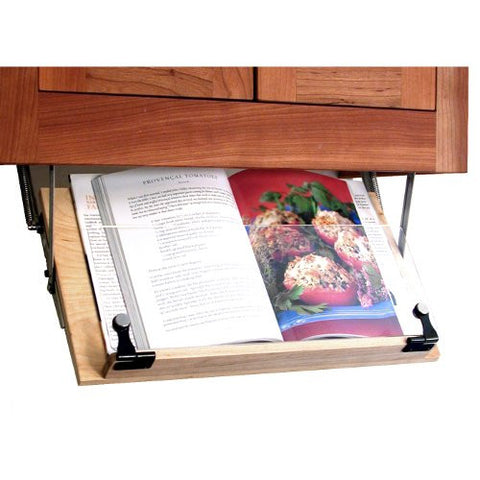 Under Cabinet Cookbook Holder - Wood