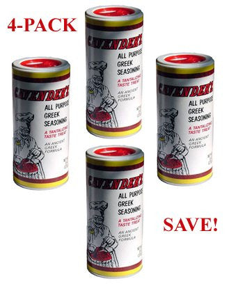 Cavenders All Purpose Greek Seasoning, 4 Pack (4 X 8oz) by Parthenonfoods.com