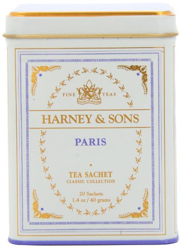 Harney and Sons Classic Tea Sachet in Tin, Paris, 20 Count