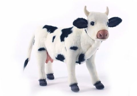 Hansa Jacquard Cow Stuffed Plush Animal, Standing