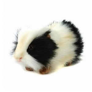 Hansa Guinea Pig Stuffed Plush Animal, Black & White