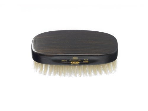 Kent Men's Ebony Wood Military Style Natural Bristle Brush