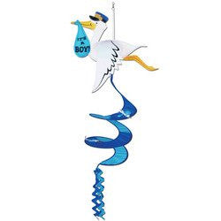 Stork It's A Boy Wind-Spinner Party Accessory (1 count) (1/Pkg)