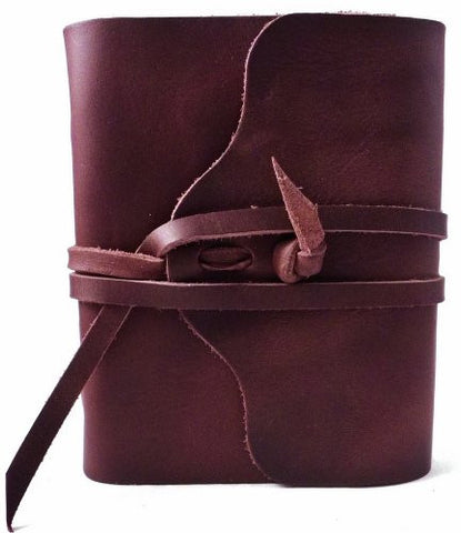 Pocket Journal, Chocolate Brown with White Handmade Paper