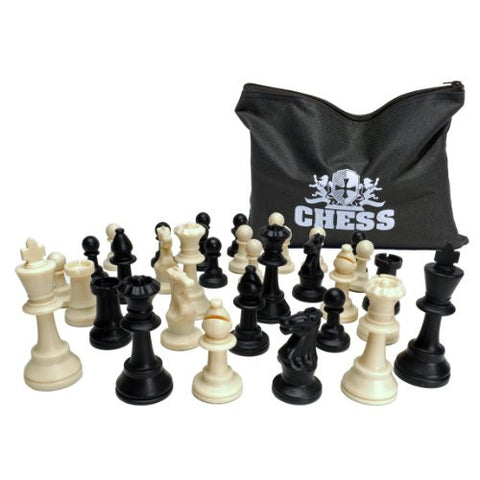 3 3/4" Tournament Plastic Chess Pieces