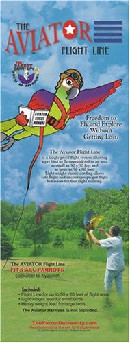 Aviator Bird Flight Line for pet birds will allow your bird to fly safely. For use only with the Aviator Bird Harness.