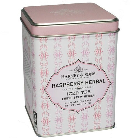Raspberry Herbal Iced Tea - 6 Pouch Tin