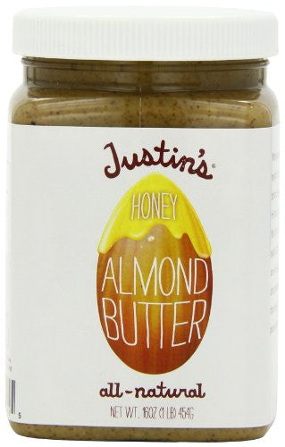Justins Nut Butter Honey Almond Butter, Natural 16.0 OZ
