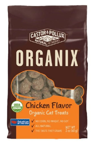 CASTOR & POLLUX Organix Cat Treats Chicken At least 95% Organic 12/2 OZ