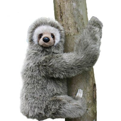 Hansa Three-Toed Sloth Stuffed Plush Animal, Sitting